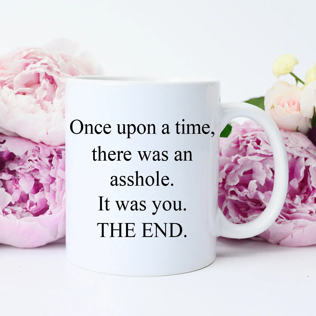 Funny Once Upon A Time Mug, Funny Coffee Mug, Funny Poem about Assholes Mug