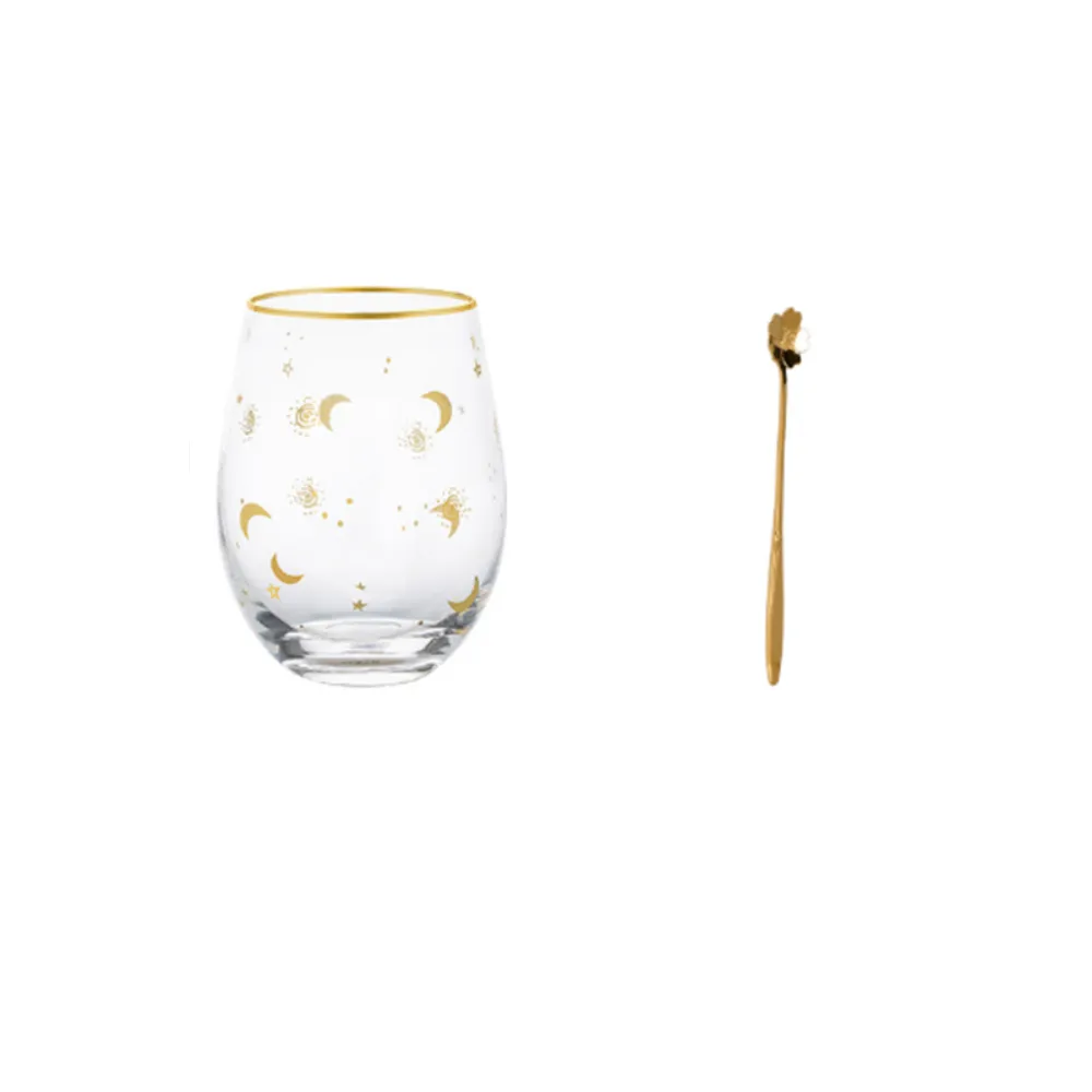 Gold Accents Glass Cups