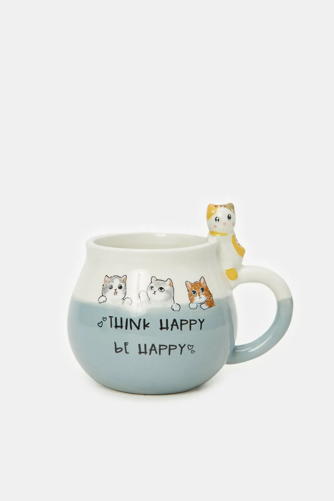 Grey Standing Cat Mug