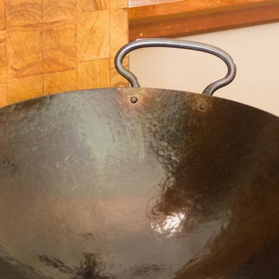 Hand Hammered Classic Carbon Steel Wok