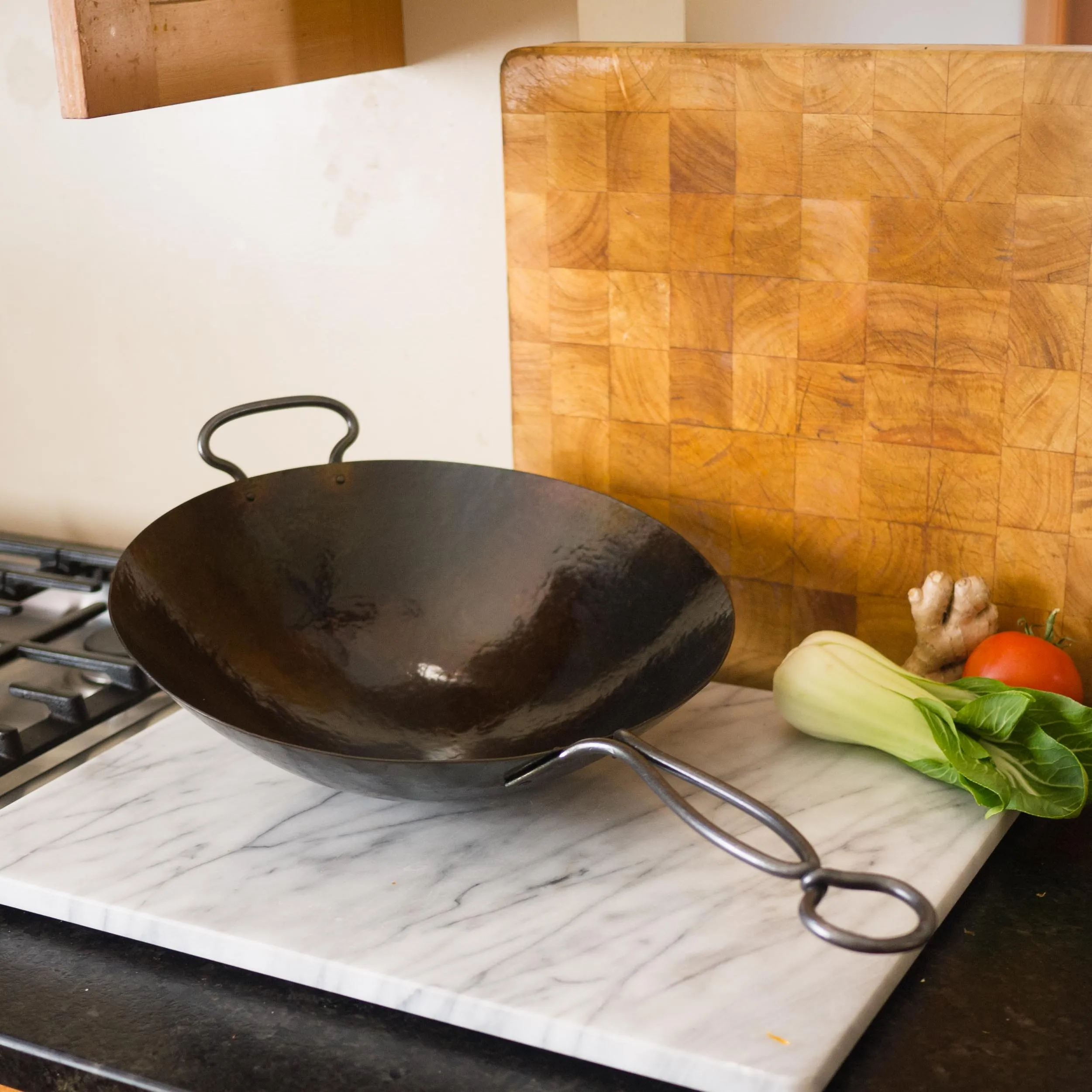 Hand Hammered Classic Carbon Steel Wok