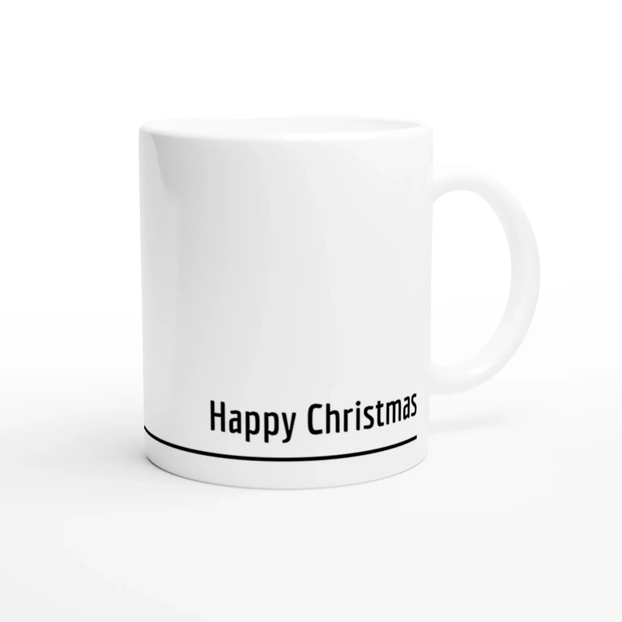 Happy Christmas Snowman Ceramic Mug