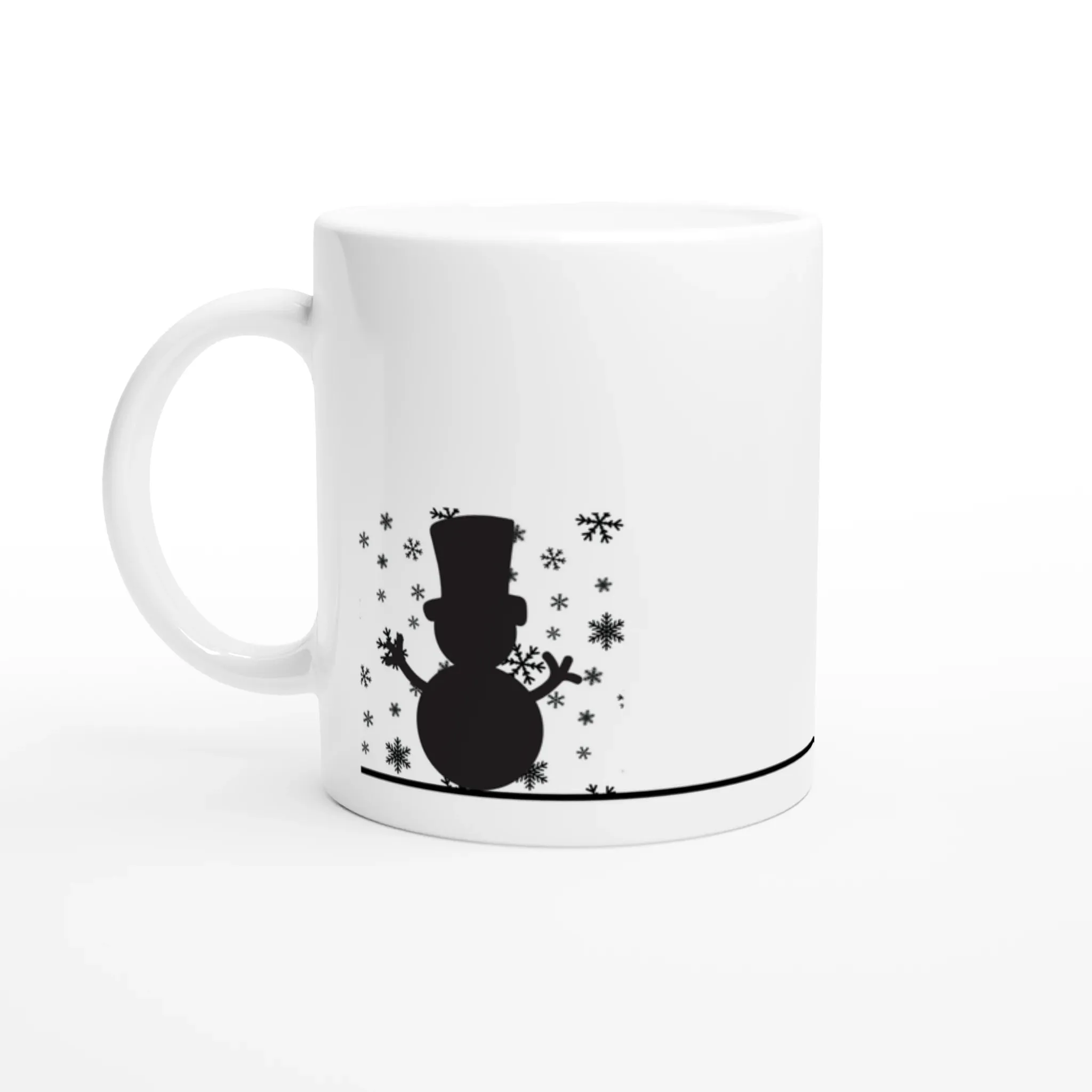 Happy Christmas Snowman Ceramic Mug