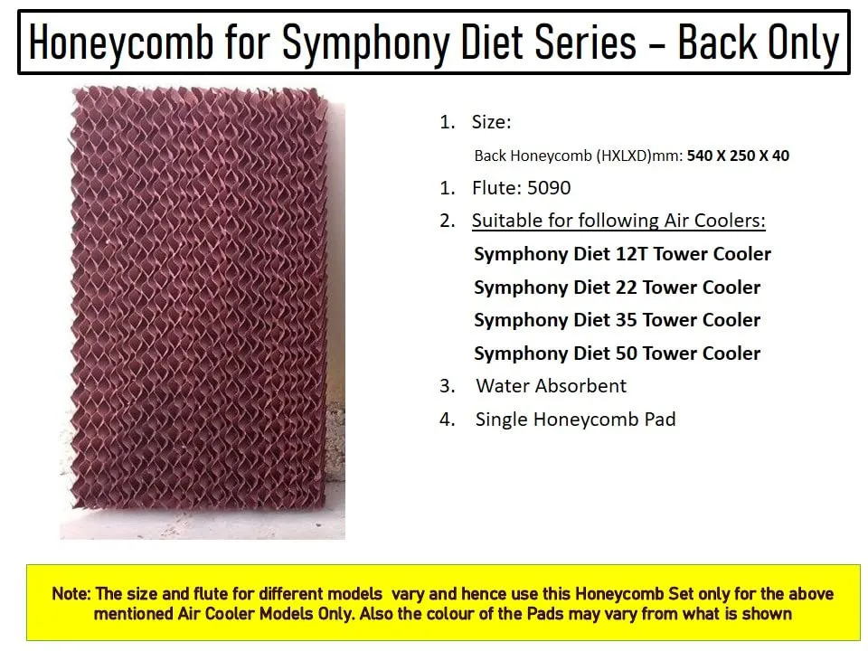 HAVAI Honeycomb Pad - Back - for Symphony Diet 50