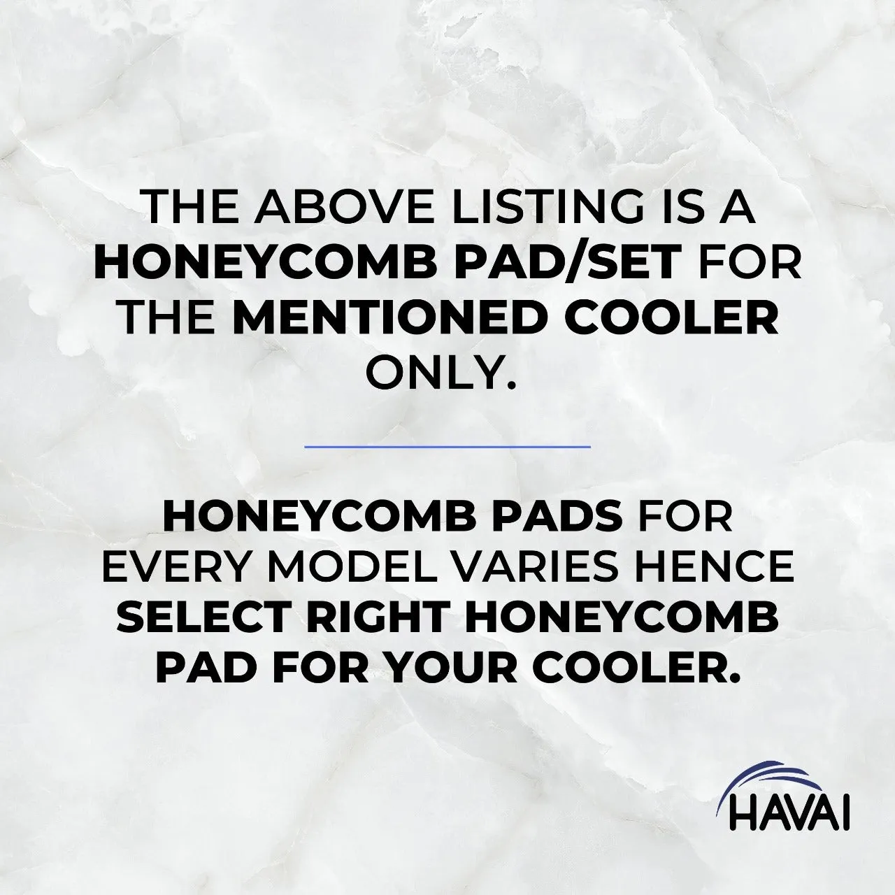 HAVAI Honeycomb Pad - Set of 3 - for HINDWARE SNOWBLAST 100 Litre Desert Cooler