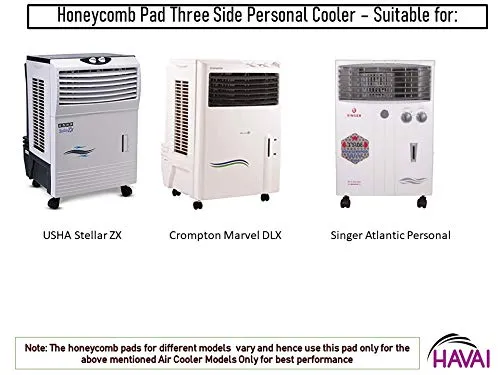 HAVAI Three Side Honeycomb Pad for Crompton Marvel DLX 20 Litre Personal Air Cooler