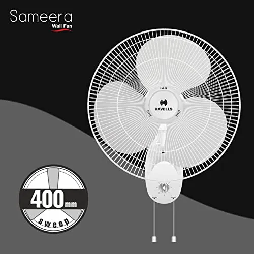 Havells Sameera 400mm Wall Fan (White)