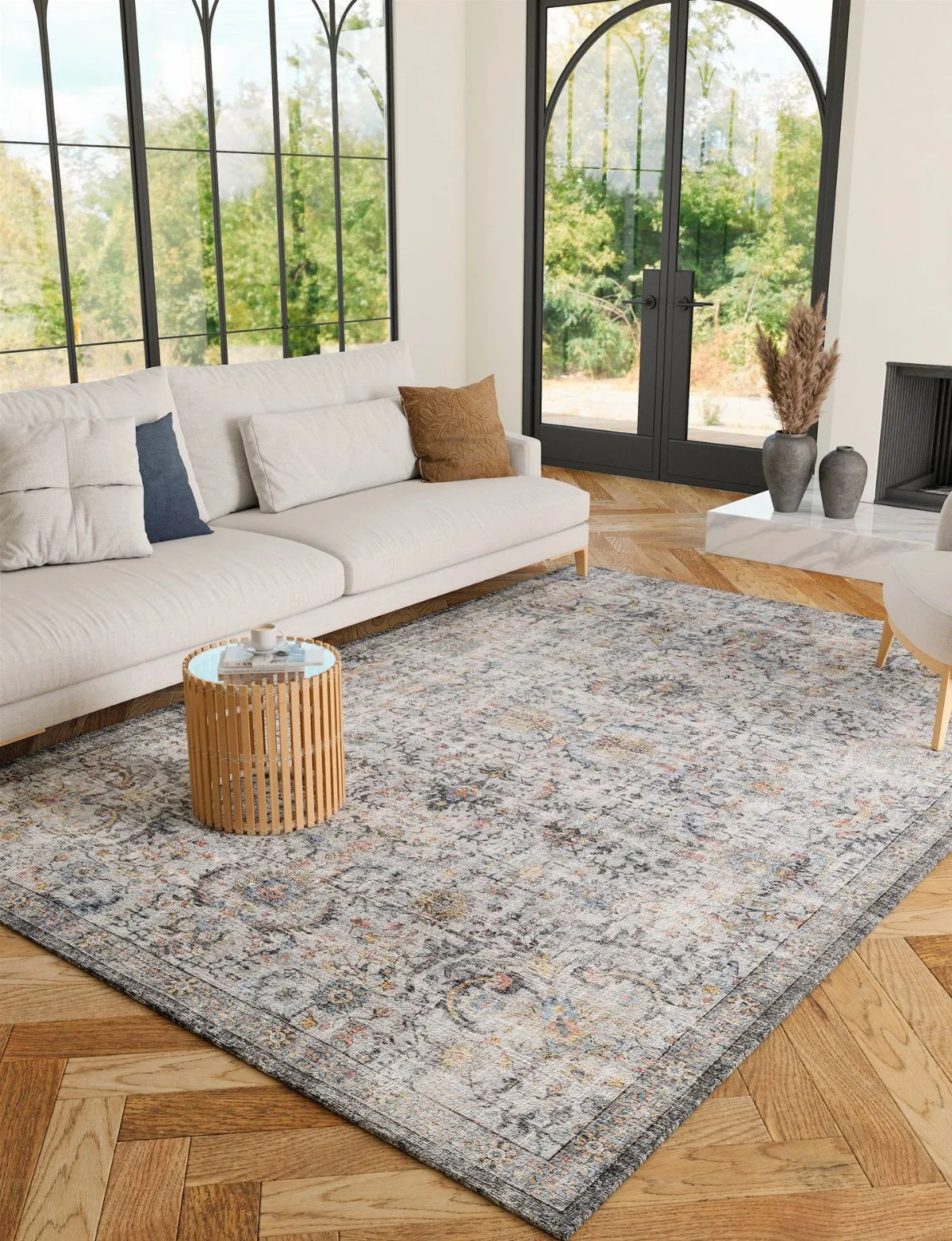 Hialeah Silver Pastel Blue Rug