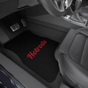 Hotrods Car Mats (Set of 4) - Black w/Red print