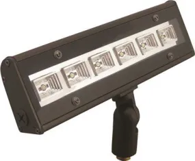 Hubbell Lighting Led Floodlight Wall Mount 6 Leds 10.7 Watts 5000K 510 Lumens 120 Volts Dark Bronze