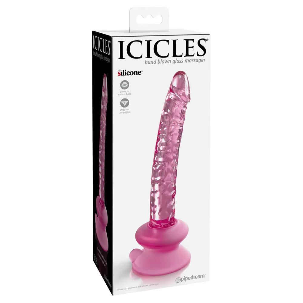 Icicles No. 86 Realistic Glass Dildo With Suction Cup