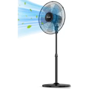 iFanze 16'' Pedestal Fan with 3-Speeds, Black