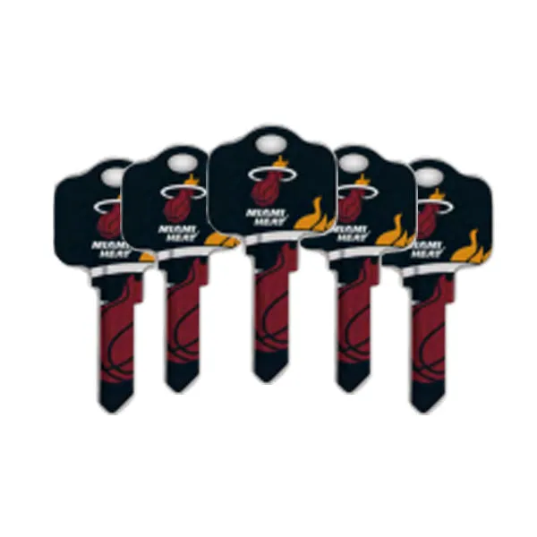 Ilco - NBA TeamKeys - Key Blank - Miami Heat - KW1 (5 Pack)