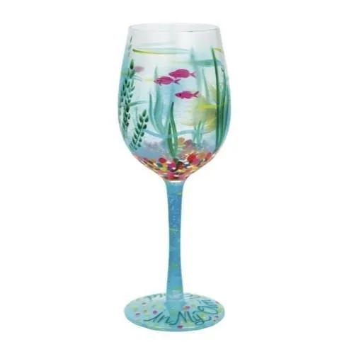 In My Own World Wine Glass by Lolita®