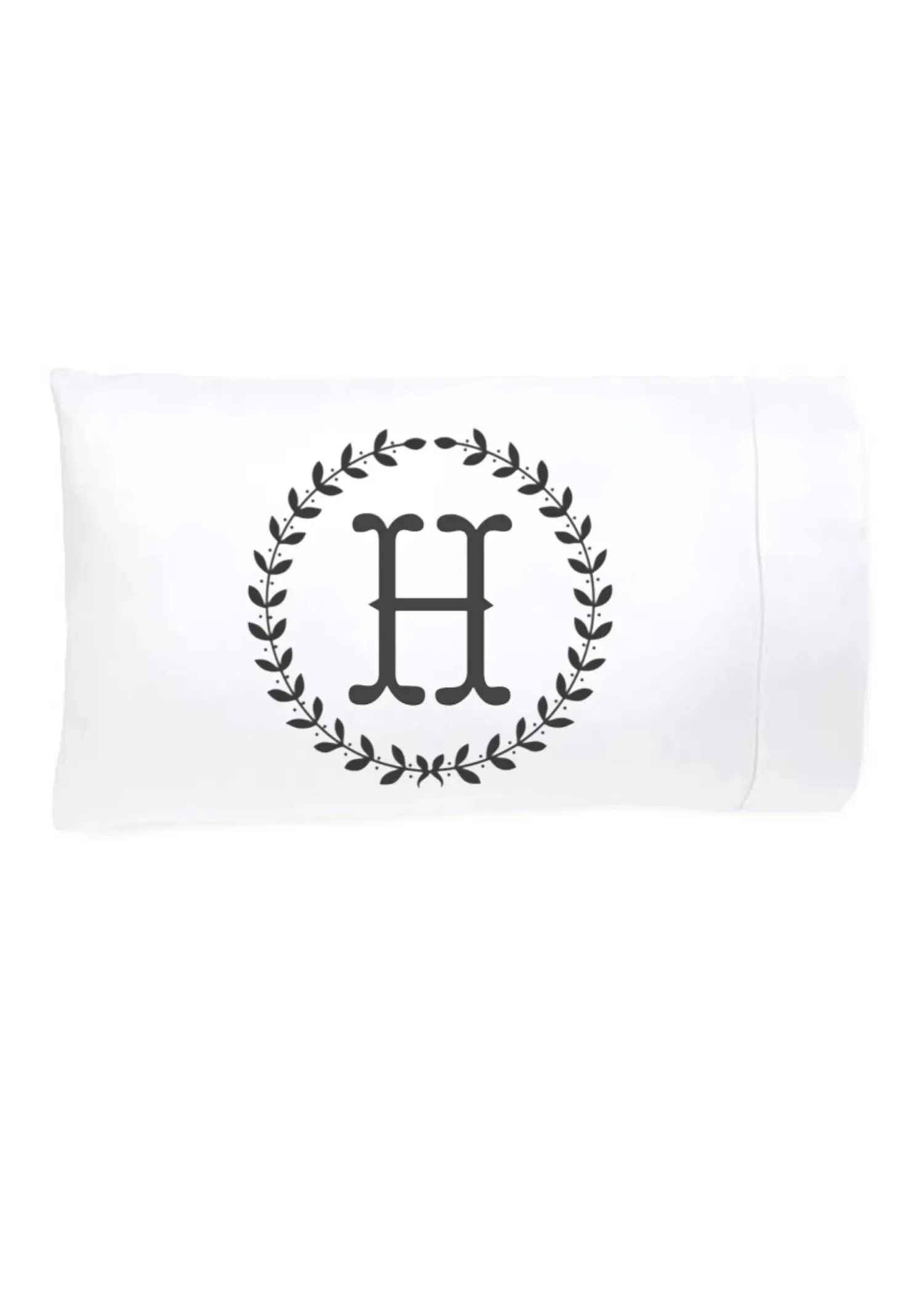 Initial "H" Luxury Bamboo Sateen Pillowcase