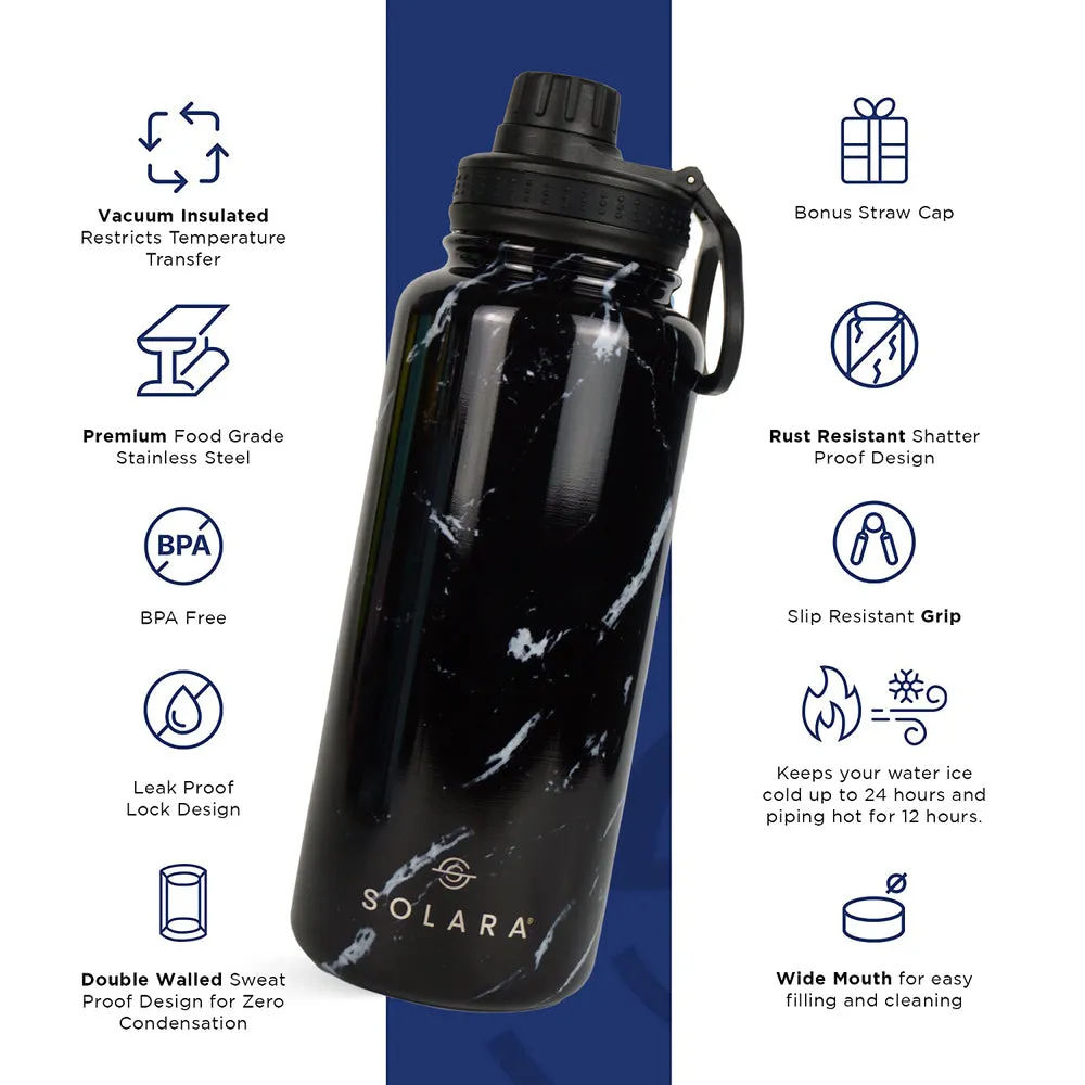 Insulated Water Bottle (2 Caps)