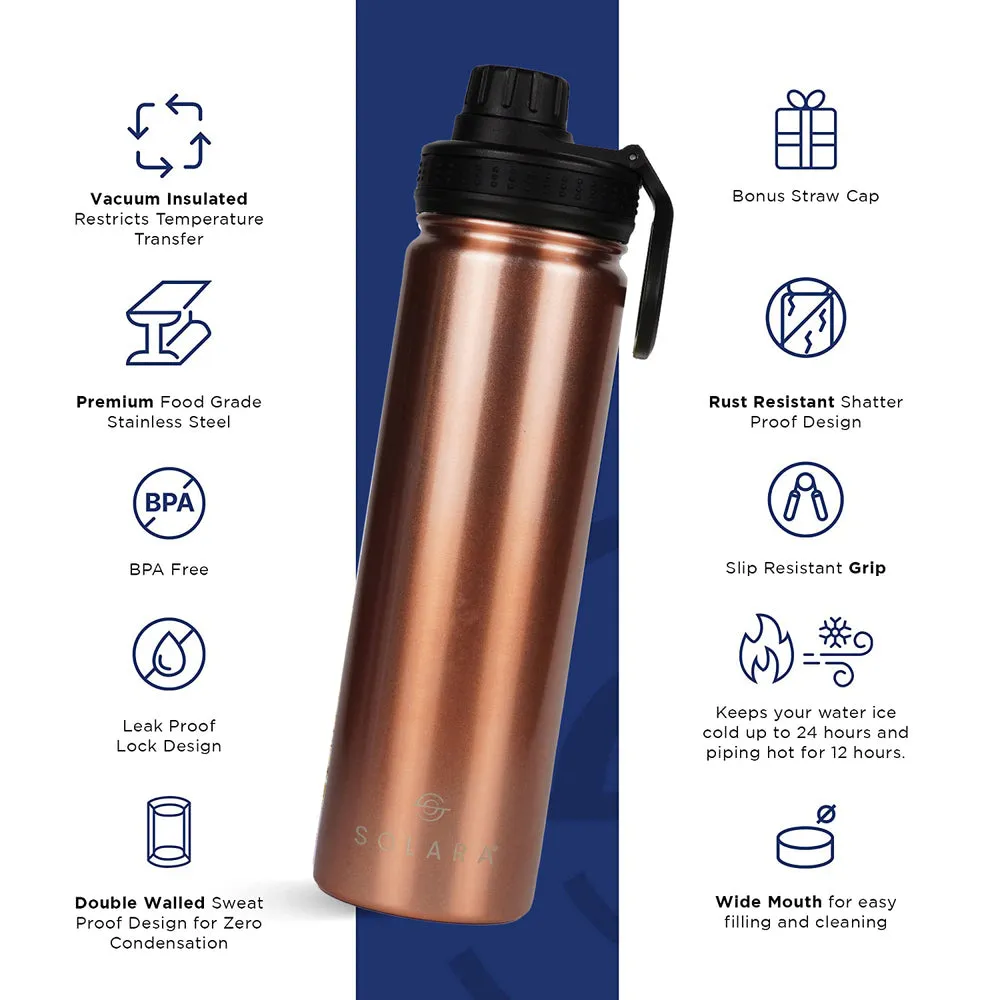 Insulated Water Bottle (2 Caps)