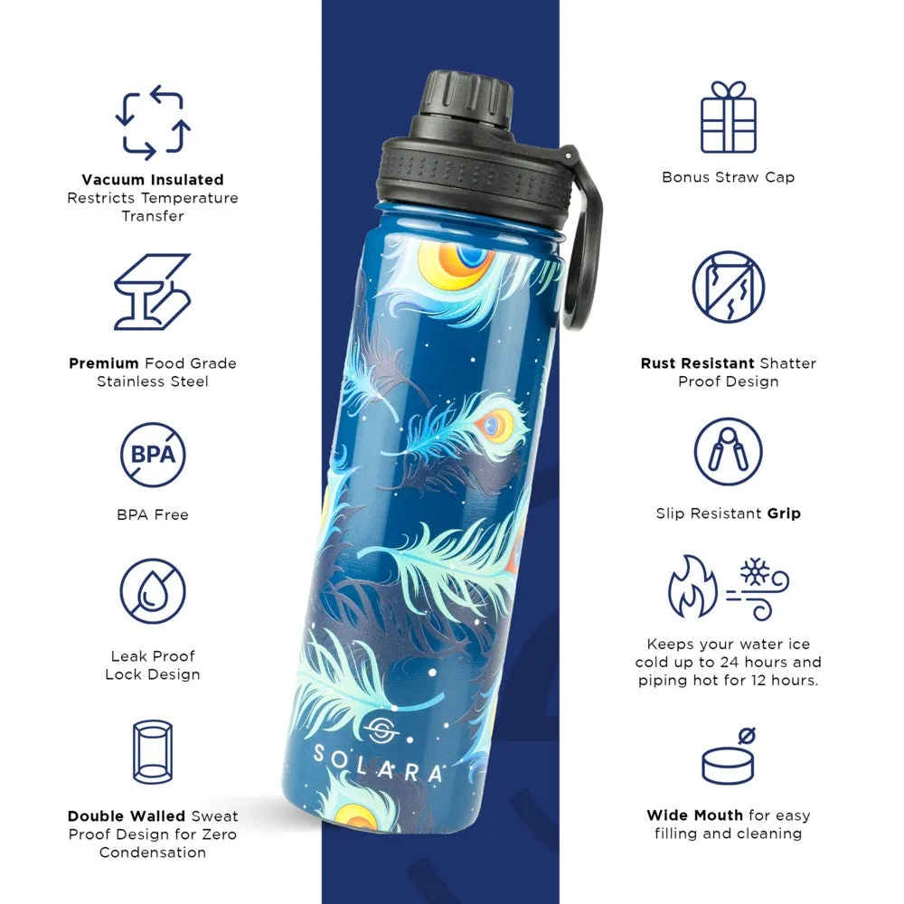 Insulated Water Bottle (2 Caps)