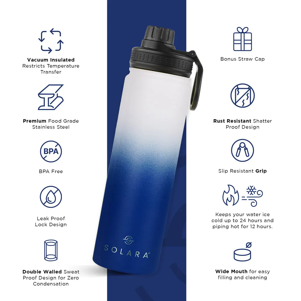 Insulated Water Bottle (2 Caps)