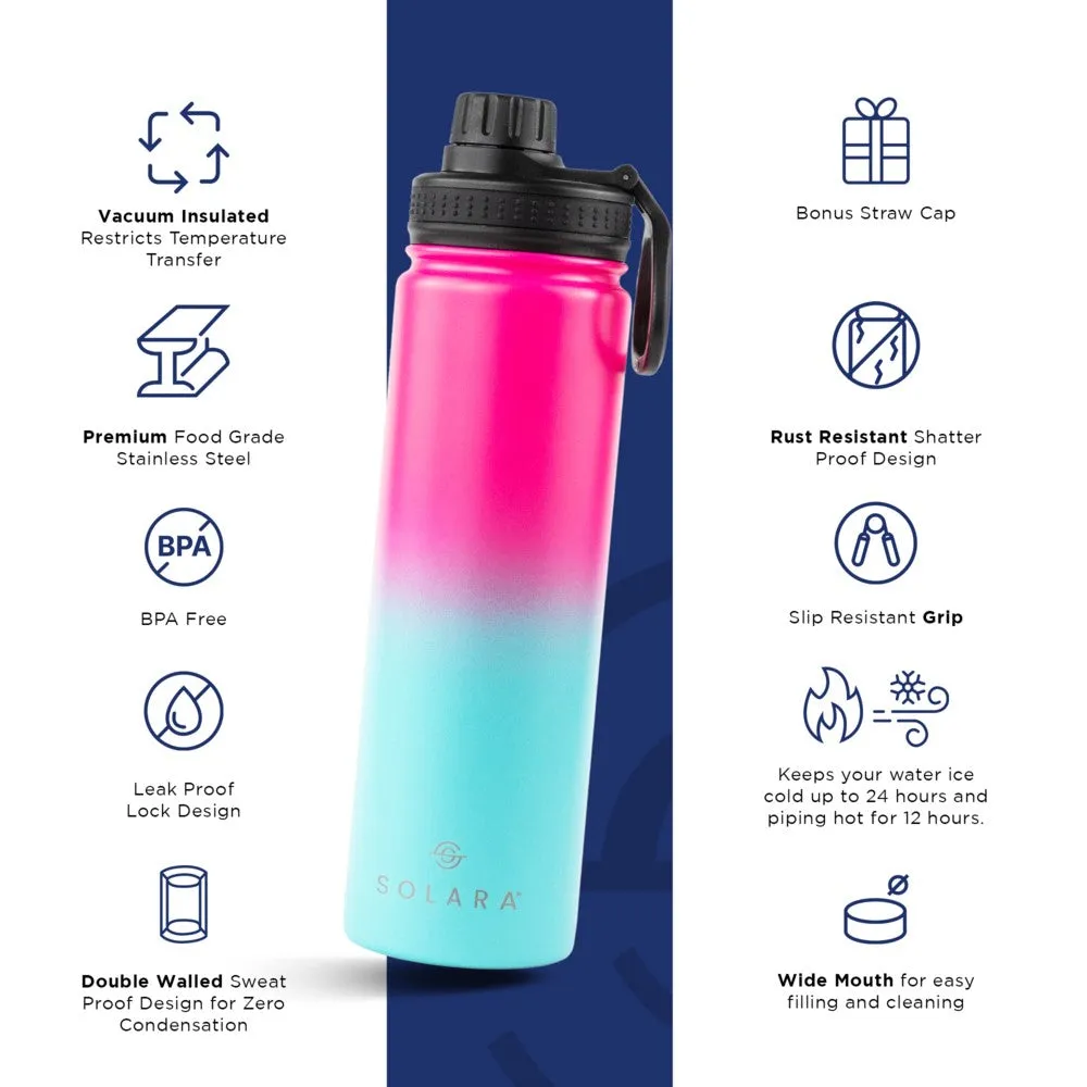 Insulated Water Bottle (2 Caps)