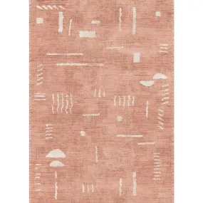 Jama Coral Pink Rug - Second Love