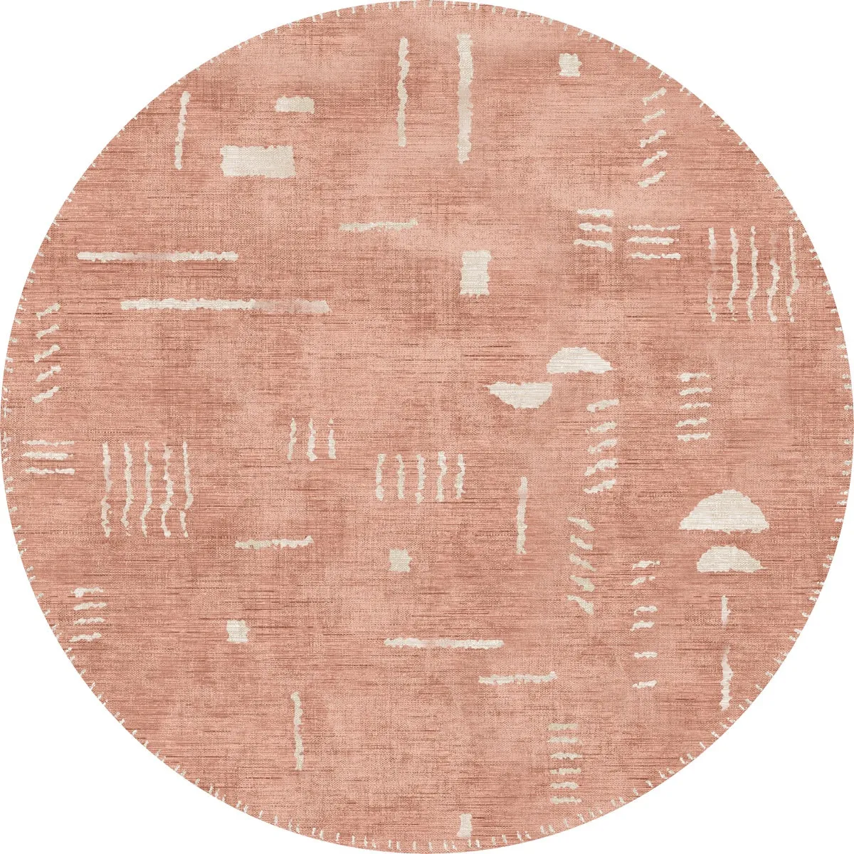 Jama Coral Pink Rug - Second Love