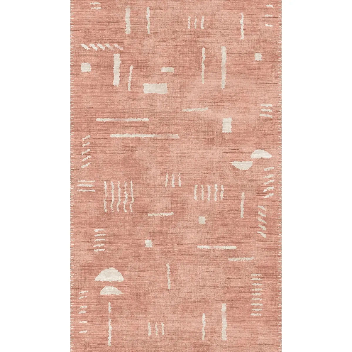 Jama Coral Pink Rug - Second Love