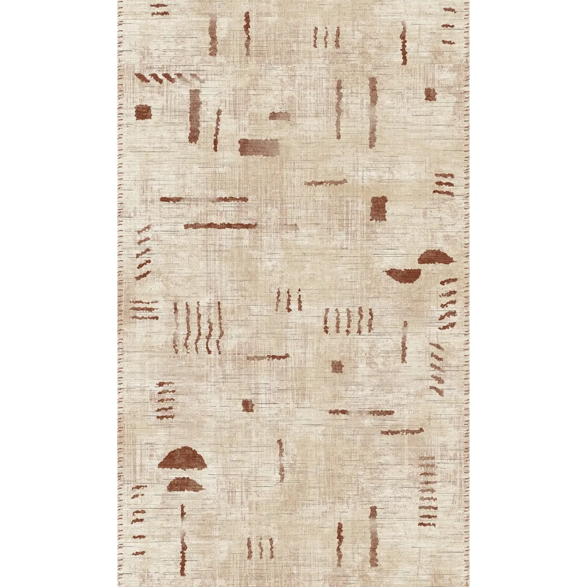 Jama Natural Red Rug