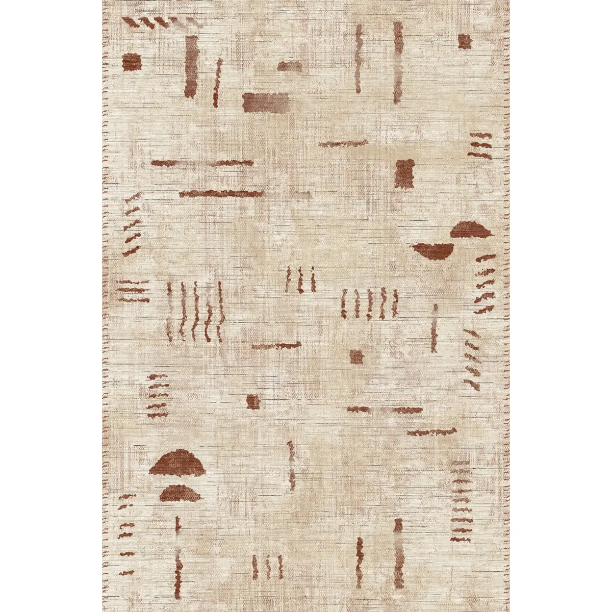 Jama Natural Red Rug