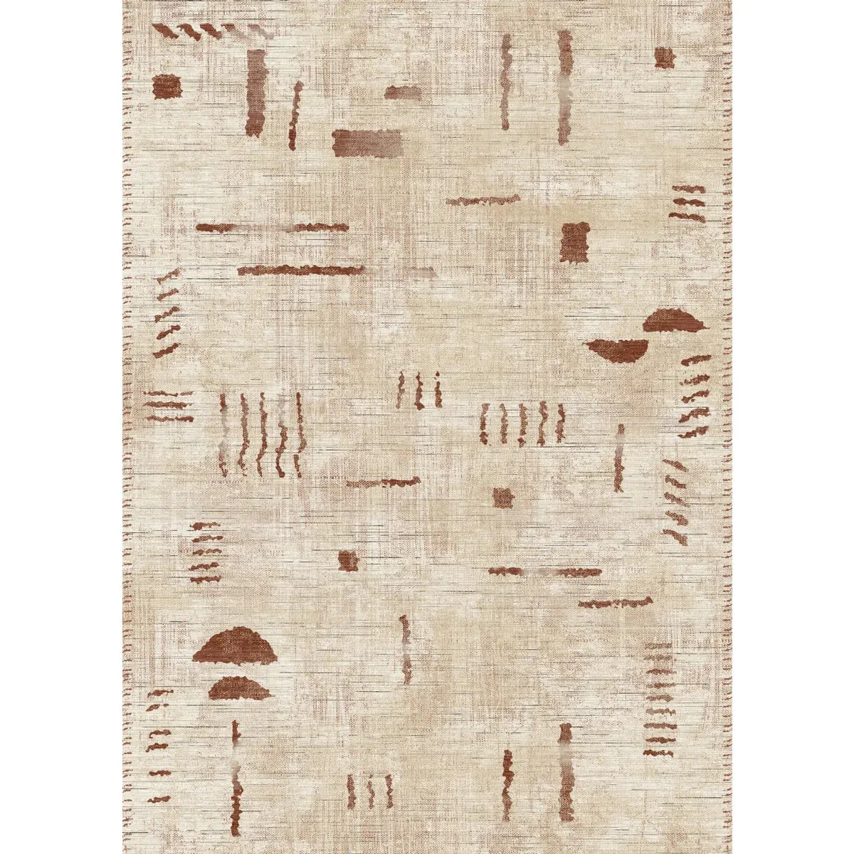 Jama Natural Red Rug