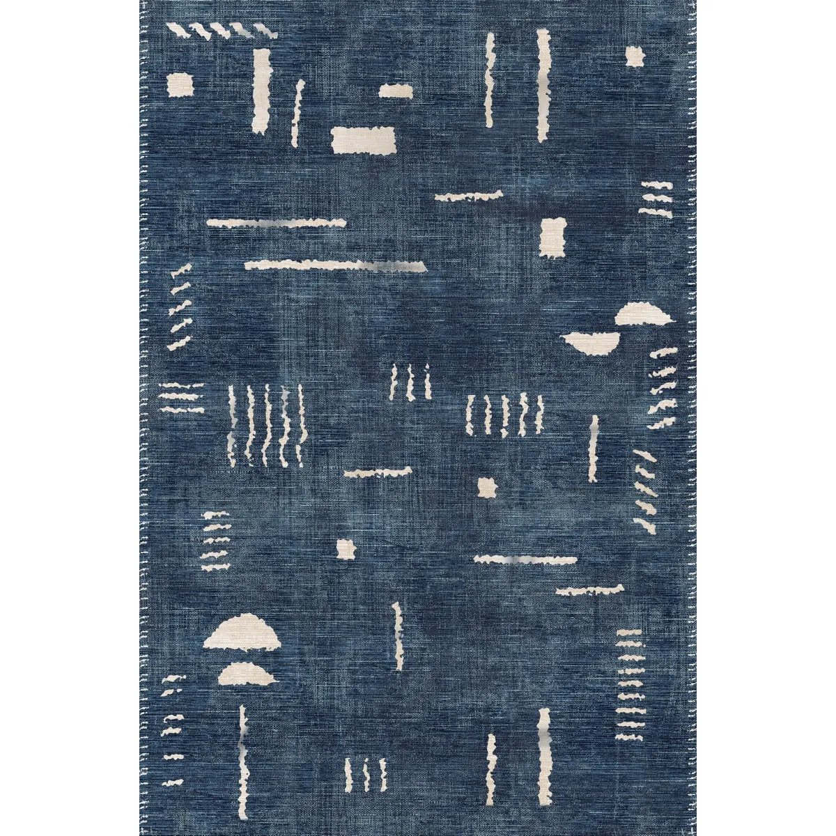 Jama Navy Blue Rug - Second Love