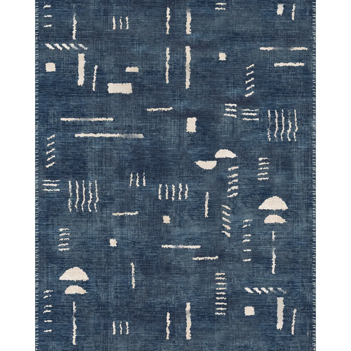 Jama Navy Blue Rug - Second Love