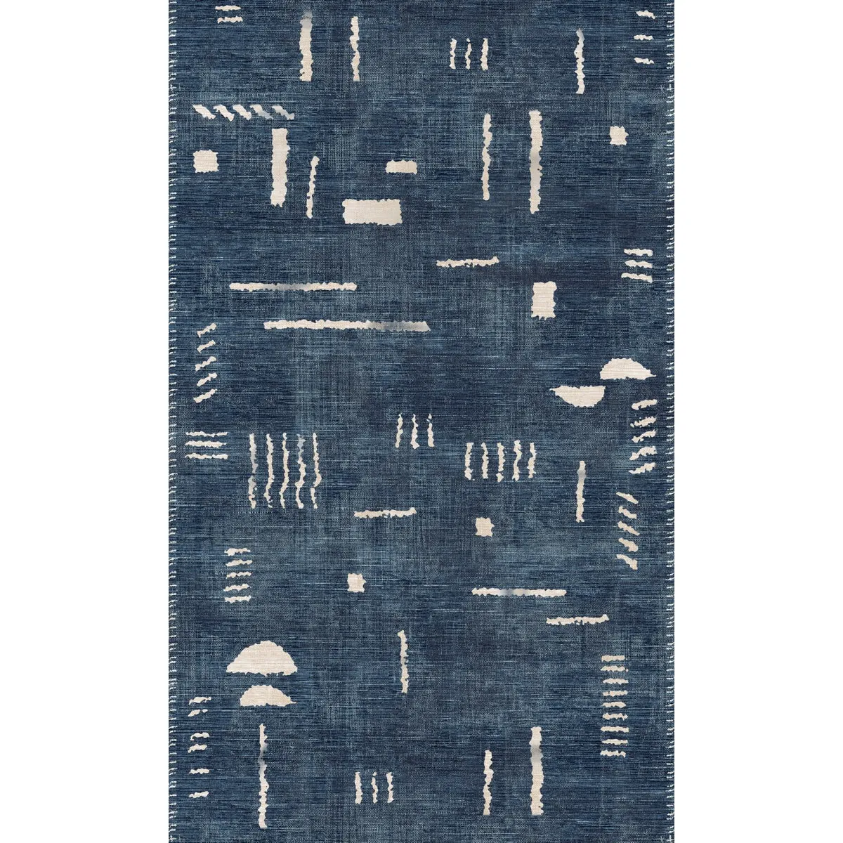 Jama Navy Blue Rug - Second Love