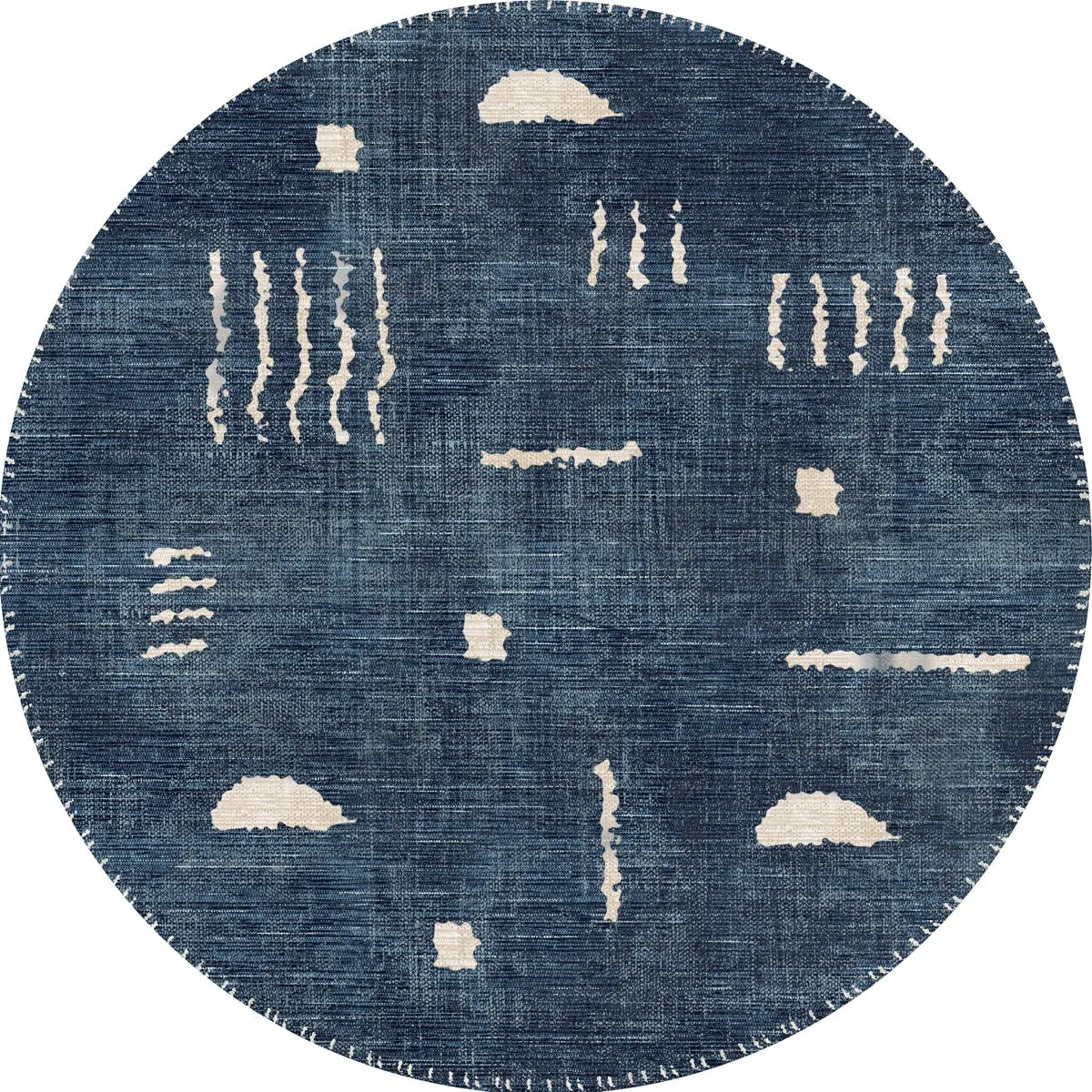 Jama Navy Blue Rug - Second Love