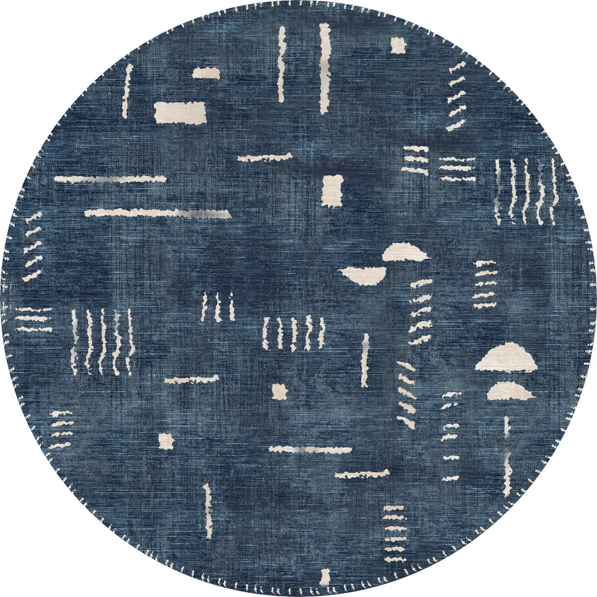 Jama Navy Blue Rug - Second Love