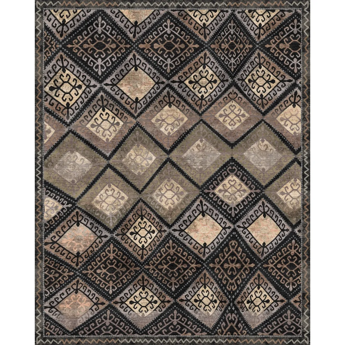 Kazna Black Beige Rug