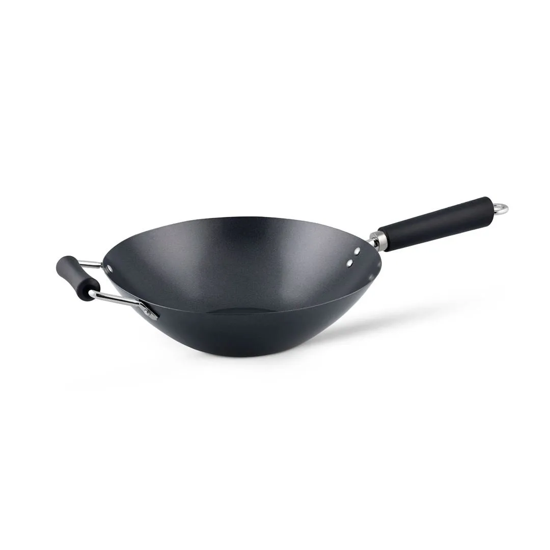 Ken Hom Excellence 12" Non Stick Mini Wok, Carbon Steel