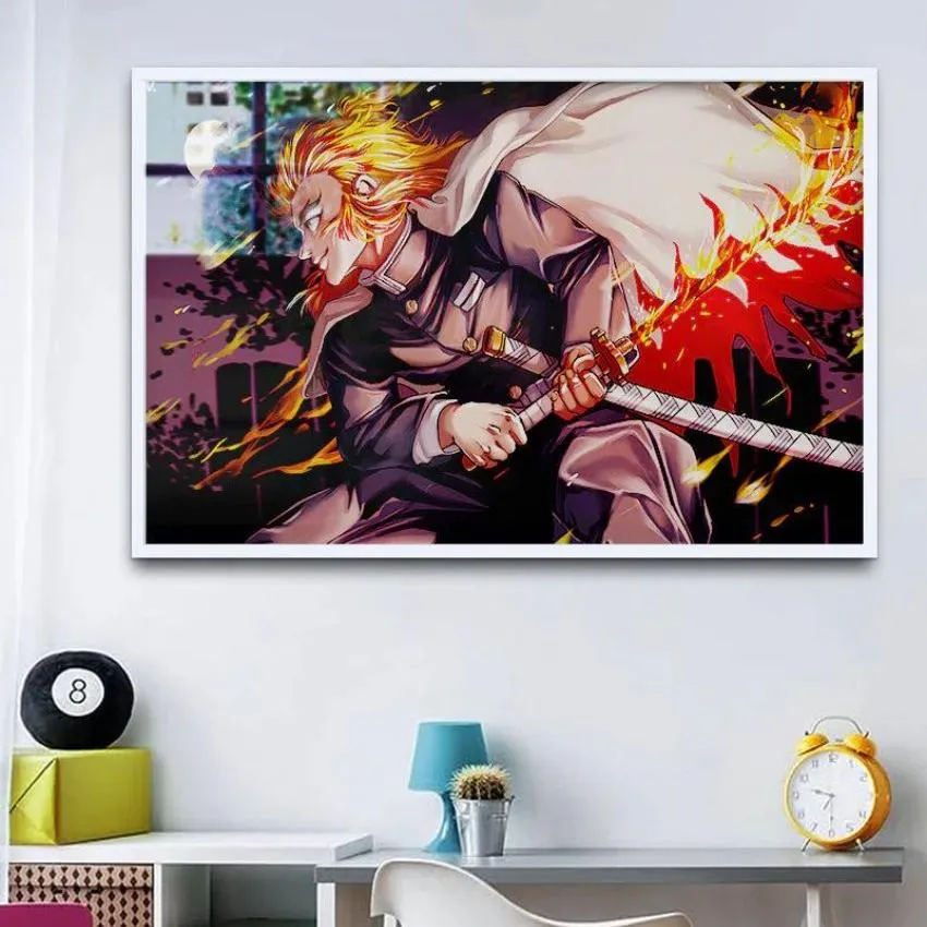 Kyojuro Rengoku HD Canvas Wall Painting