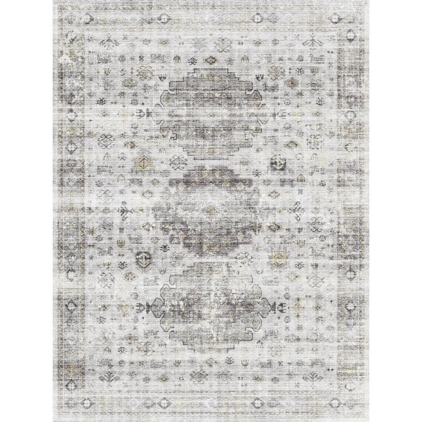 Kyra Silver Grey White Rug - Second Love