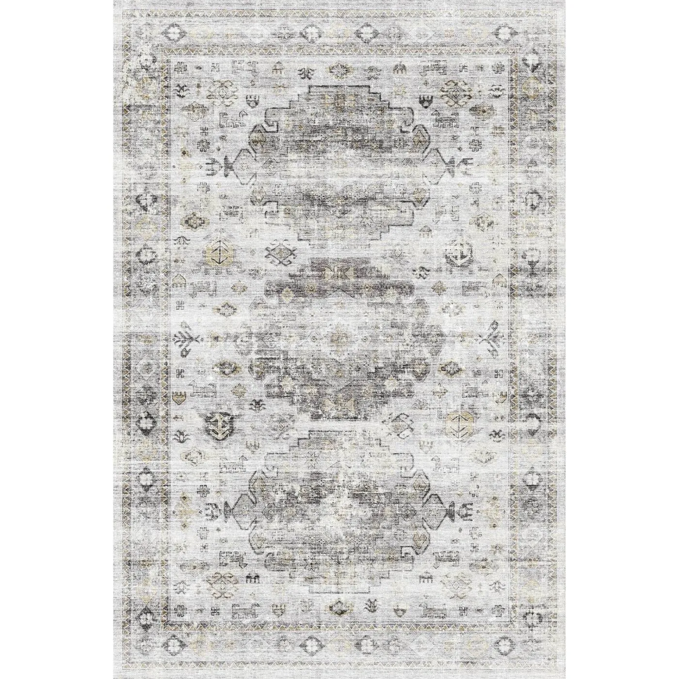 Kyra Silver Grey White Rug - Second Love