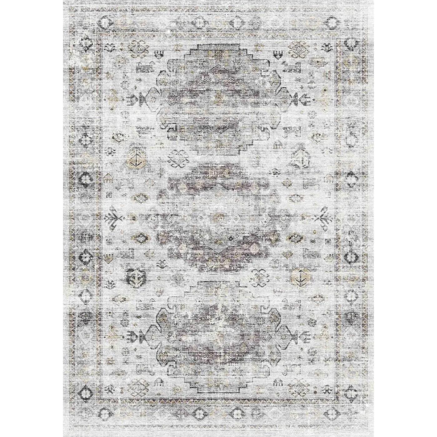 Kyra Silver Grey White Rug - Second Love