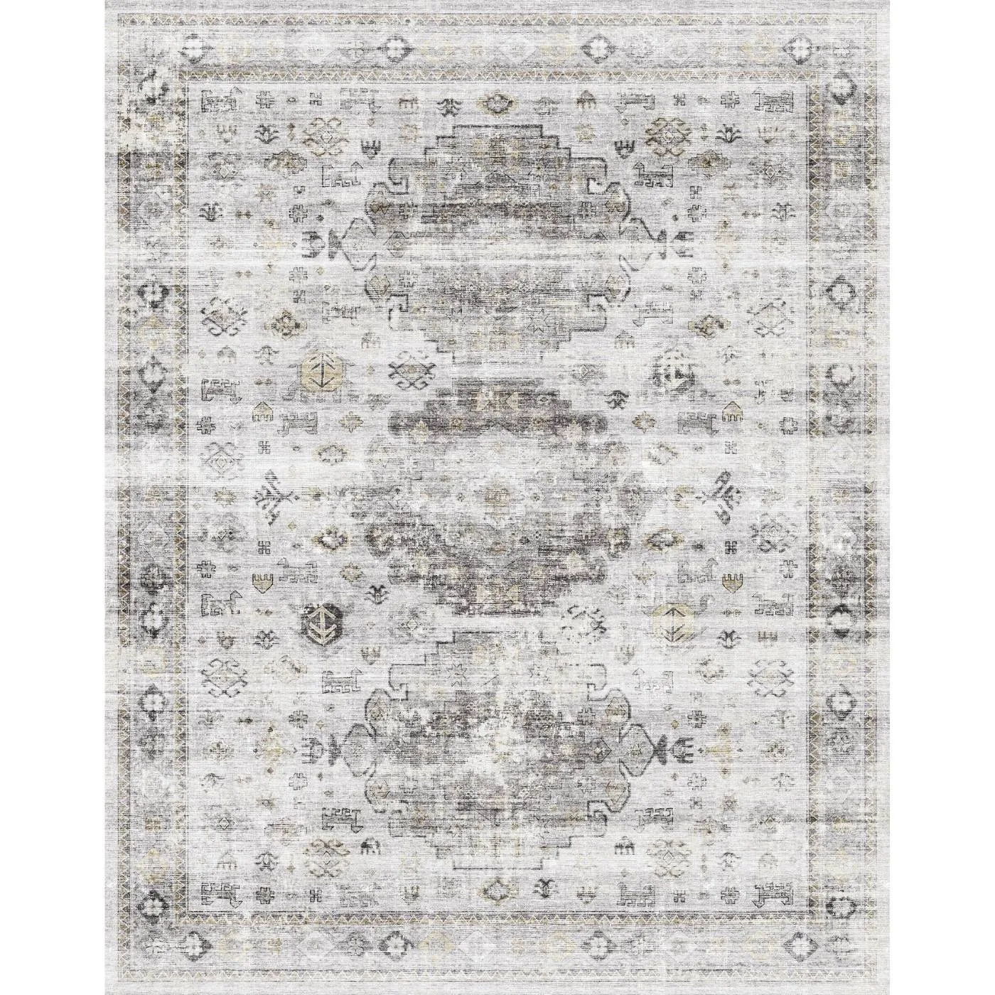 Kyra Silver Grey White Rug - Second Love