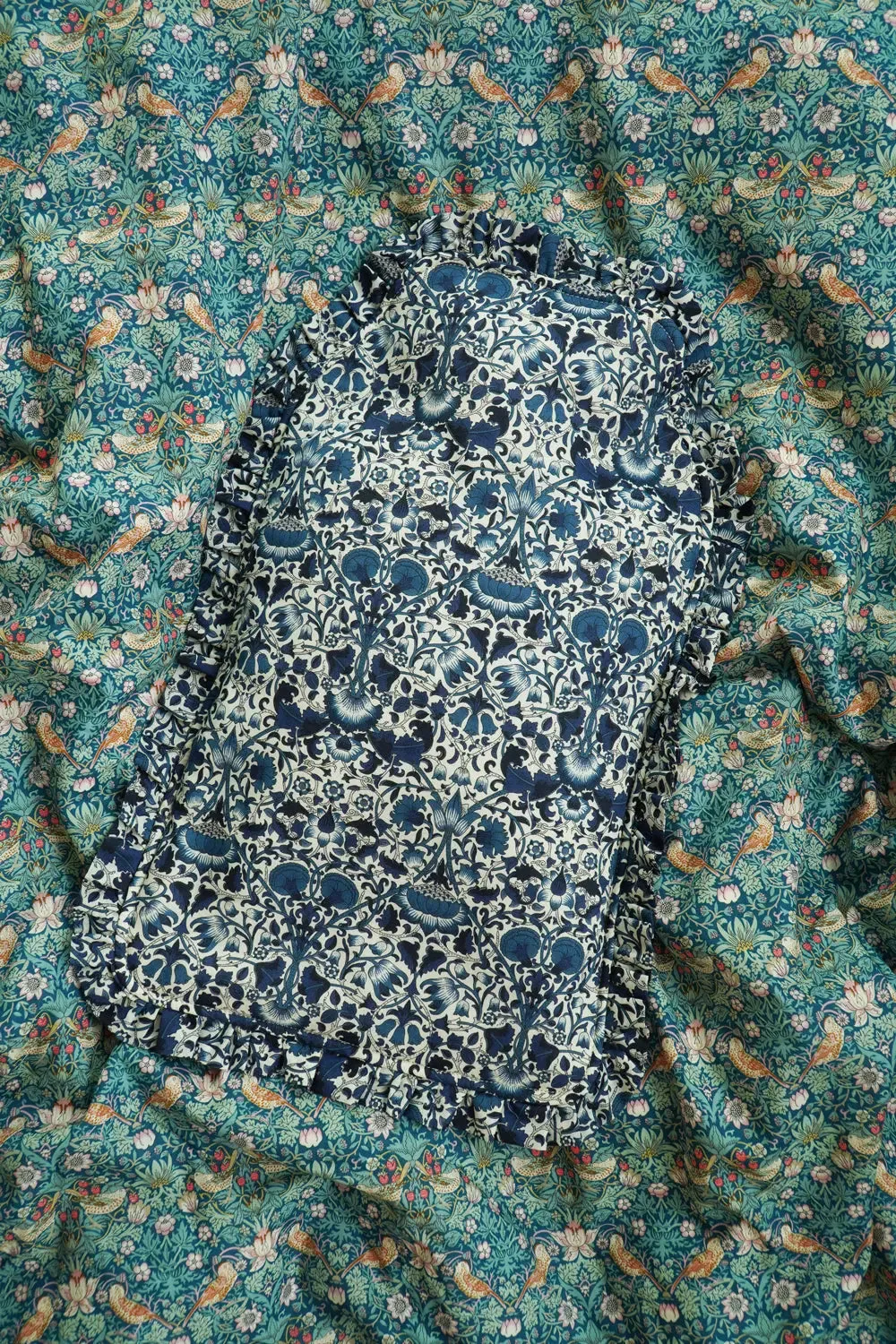 Liberty Fabric Hot Water Bottle LODDEN