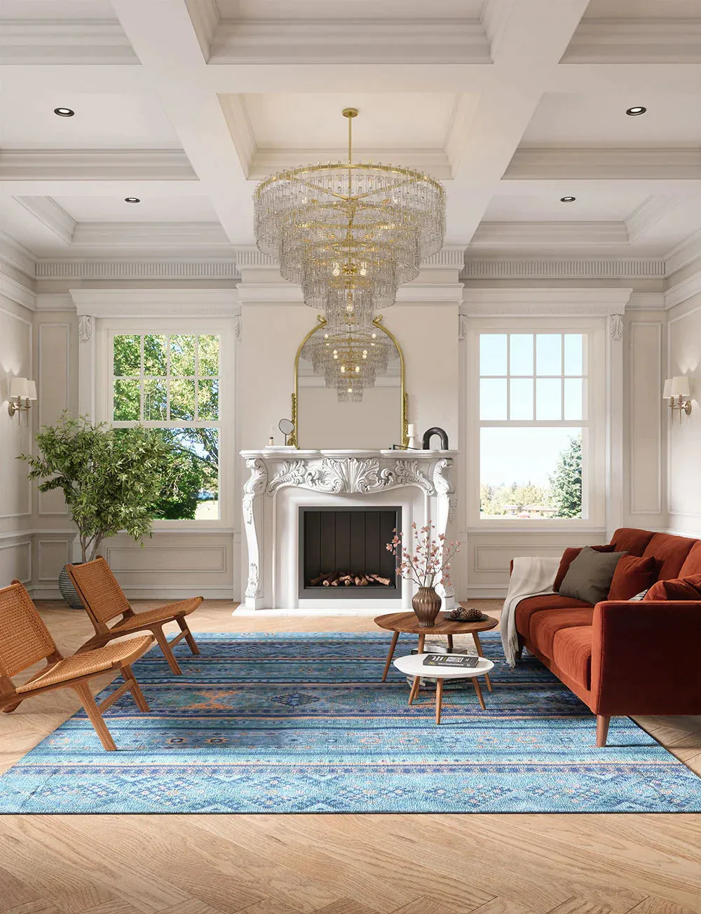 Lionelle Blue Multi Rug