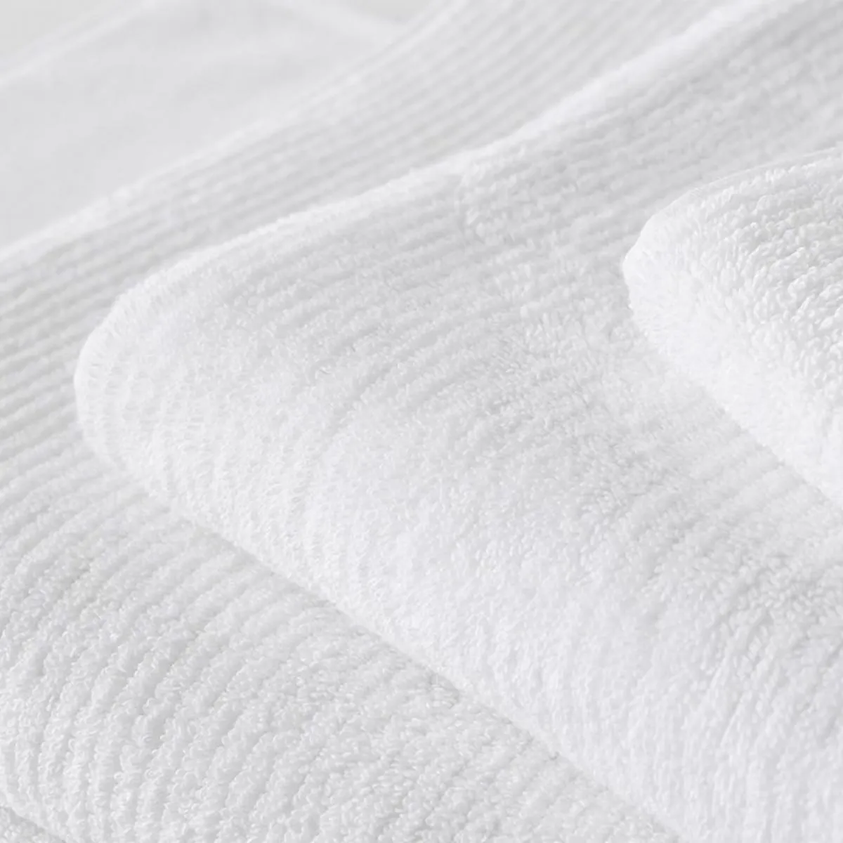 Living Textures Trenton Towel Collection by Sheridan WHITE