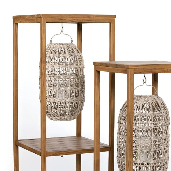 Lorca Vintage Natural Lantern Towers (Set of 2)