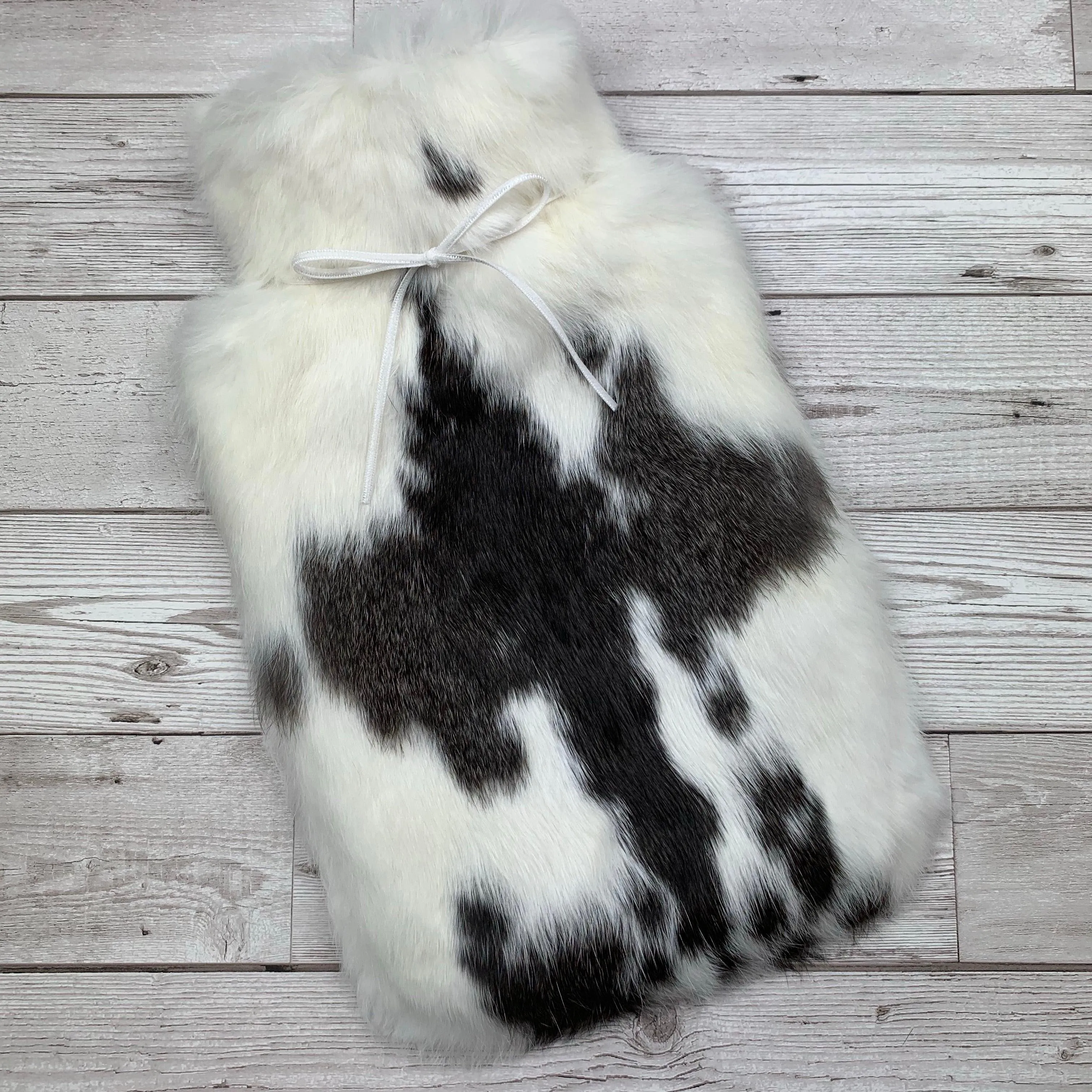 Luxury Rabbit Fur Hot Water Bottle | Incredible heat retention | So soft to cuddle  - Large - #220