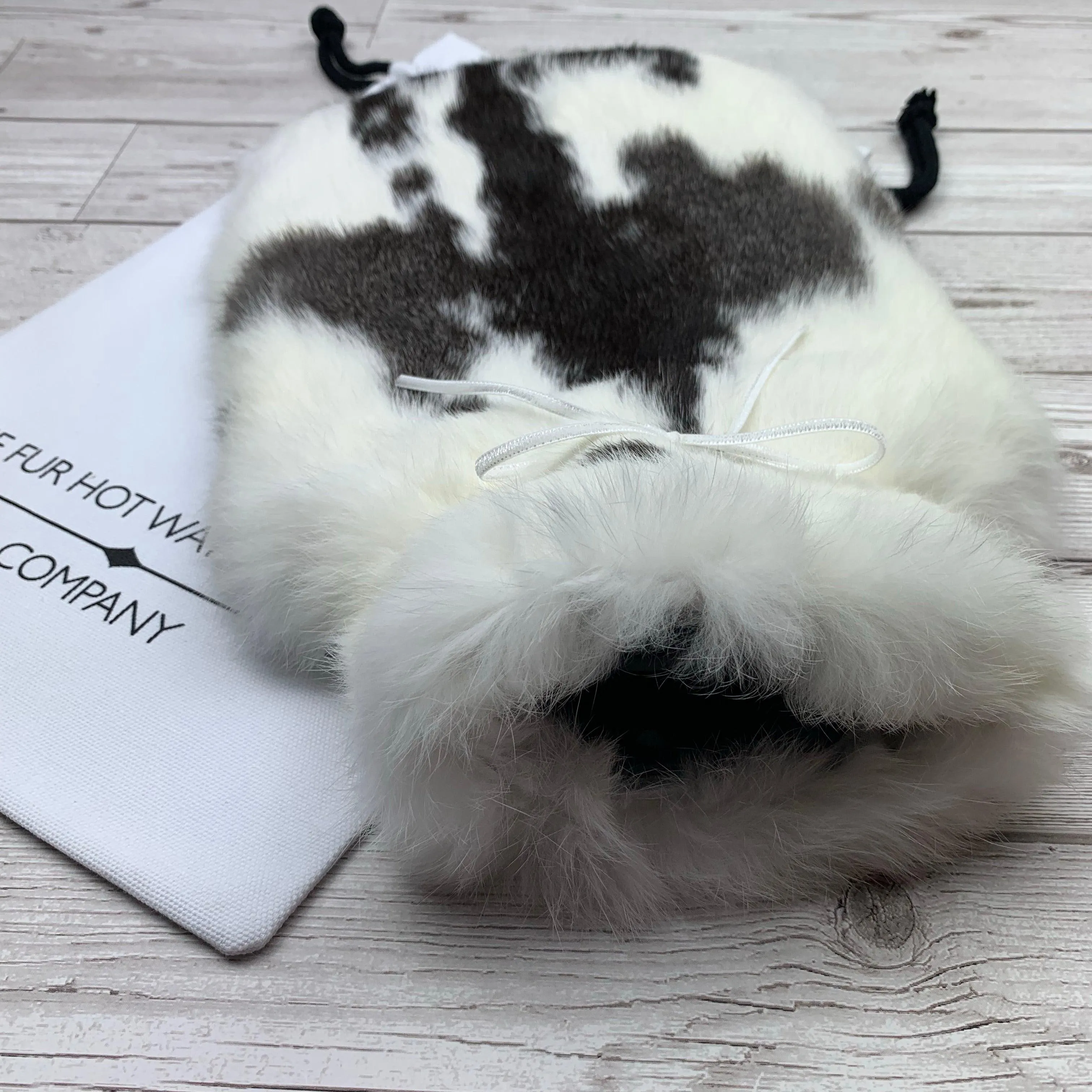 Luxury Rabbit Fur Hot Water Bottle | Incredible heat retention | So soft to cuddle  - Large - #220