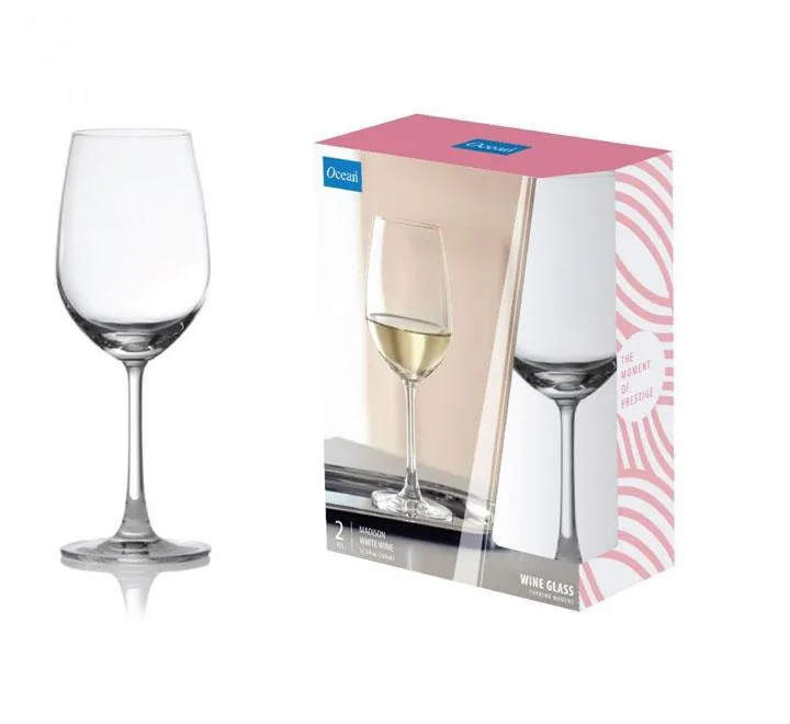 Madison White Wine Stemware Glass 2 Pcs