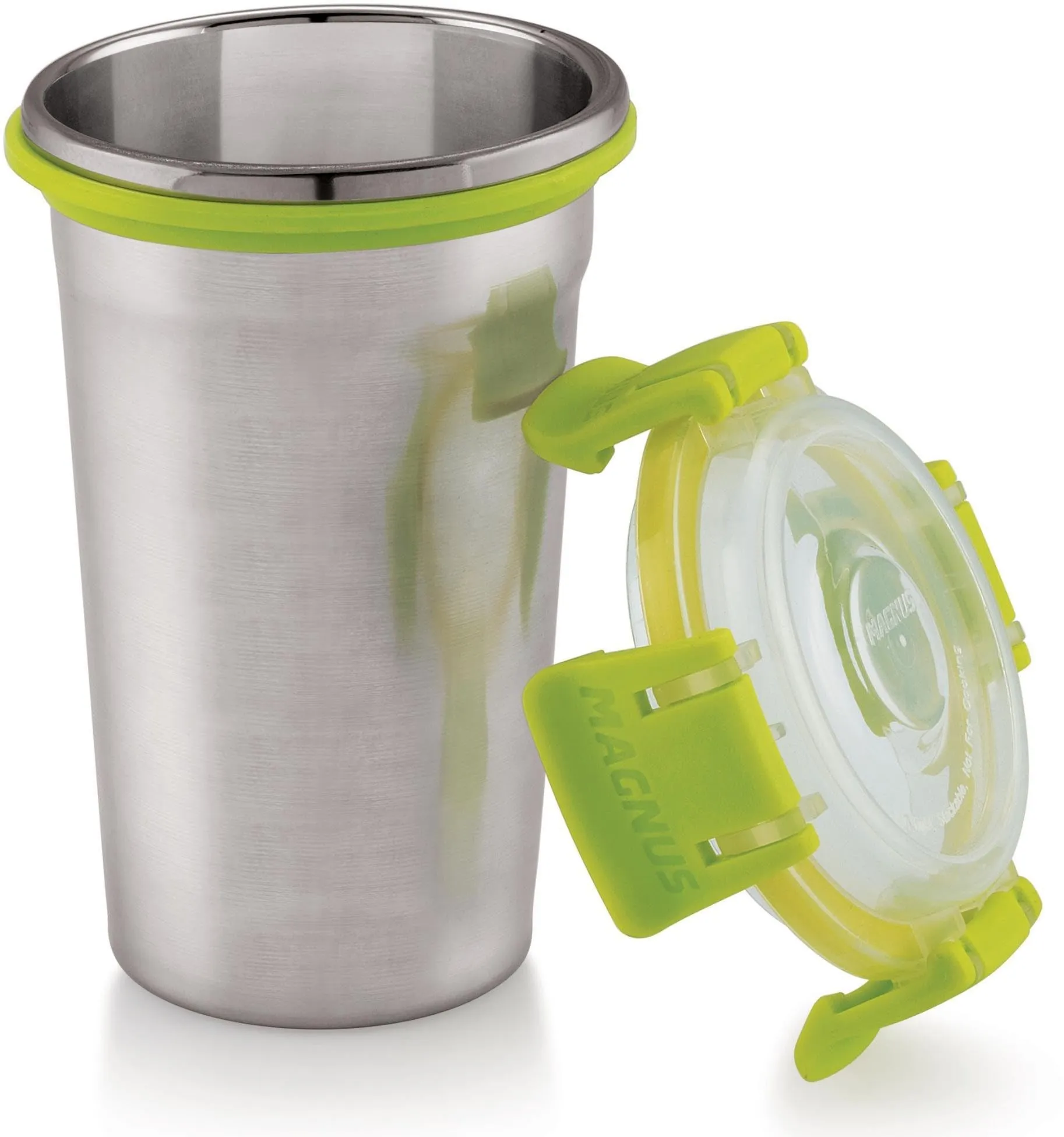 Magnus Stainless Steel Matte Klip Lock Tumbler with Lid and Straw - 350ml | Leak-Proof & Airtight Tumbler - Ideal for Travel, Office, Kids | Perfect for Juice, Buttermilk